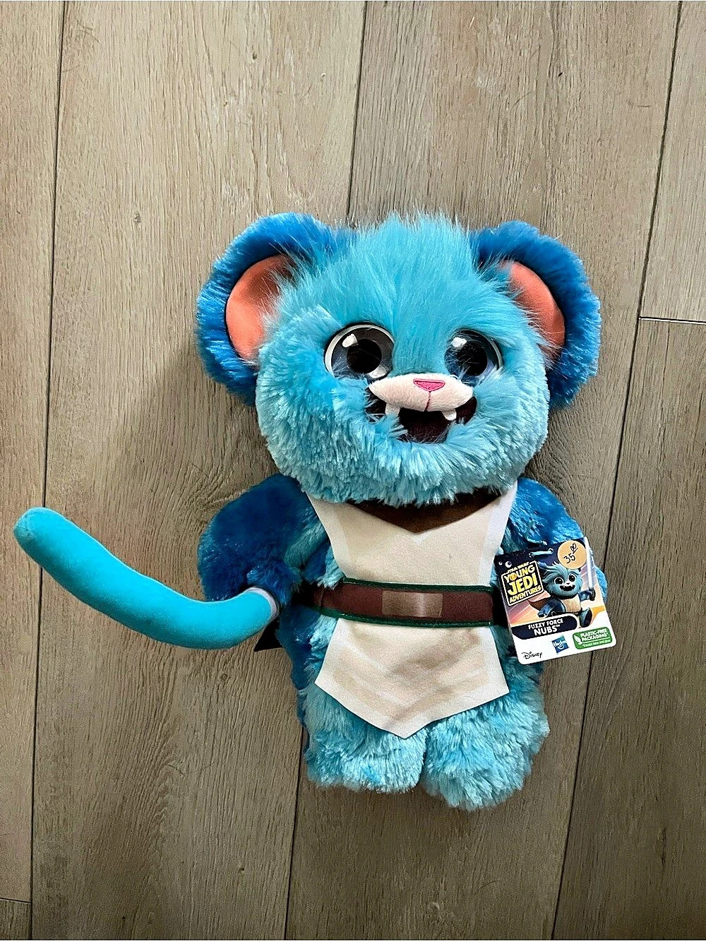 Hasbro Star Wars Young Jedi Adventures Fuzzy Force Nubs Plush Blue & Brown Plush